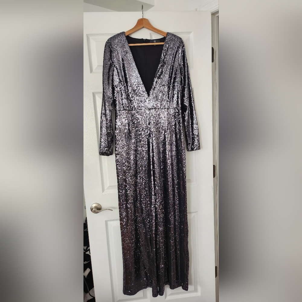 Missguided Sequined Disco Jumpsuit